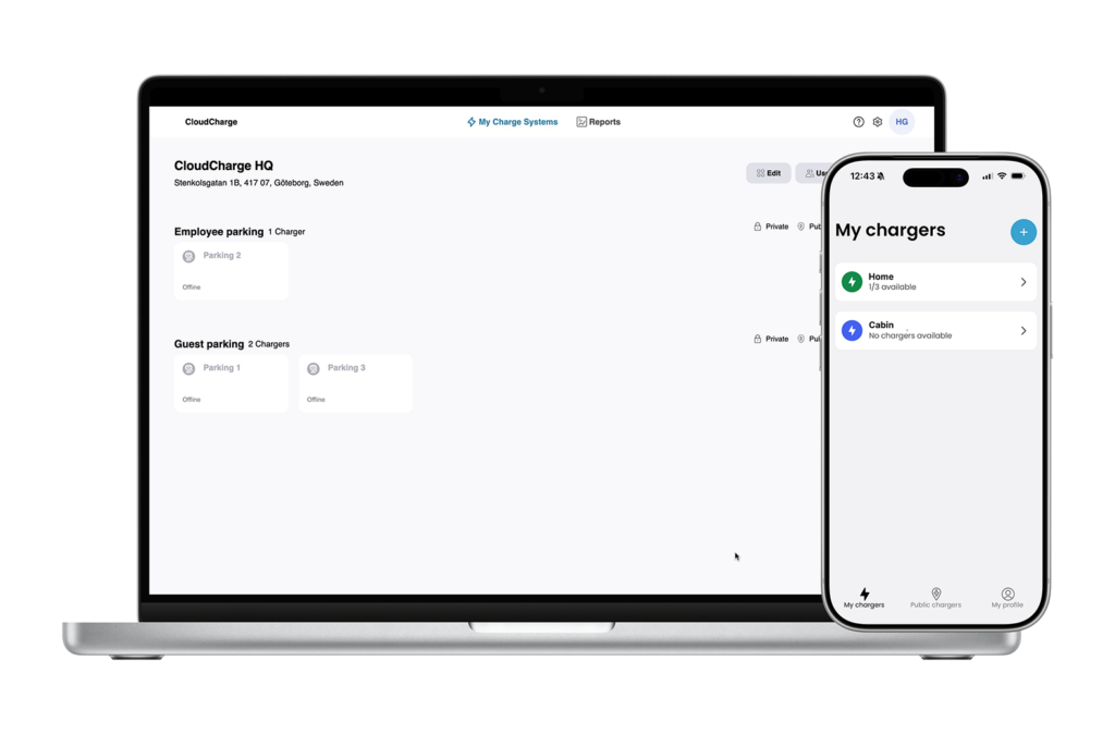 Brukervennlig og smart administrasjonsløsning for ladeanlegg - Cloudcharge