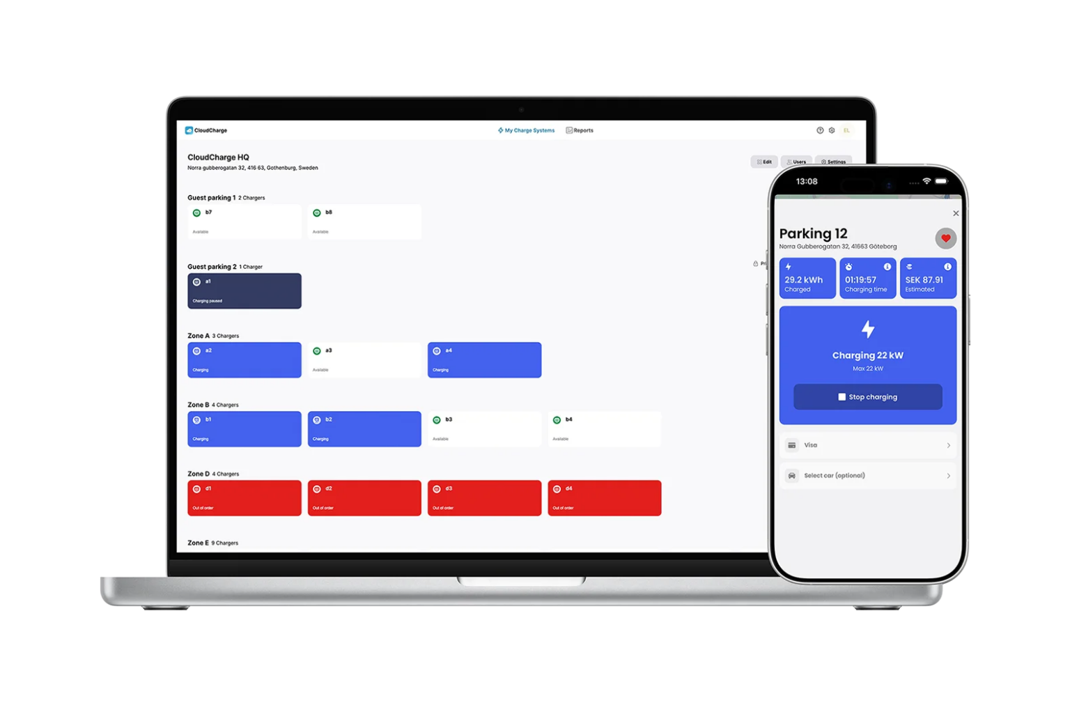 Software Chargecloud CloudCharge: The most user-friendly EV charging platform