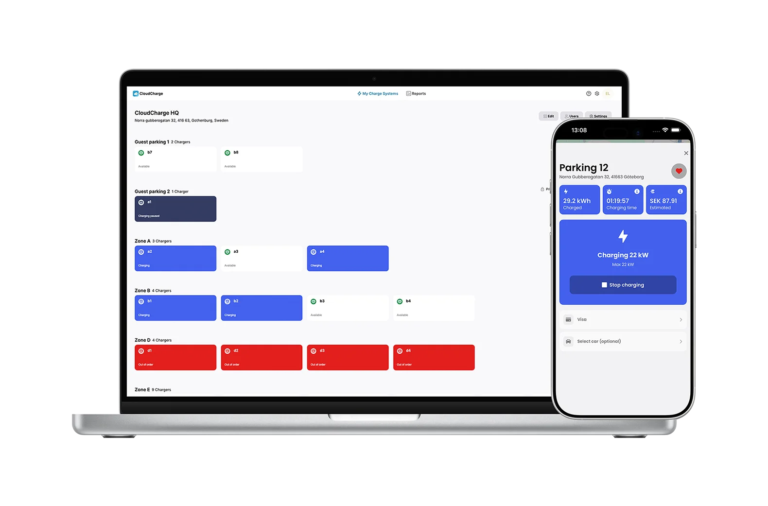 Software Chargecloud CloudCharge: The most user-friendly EV charging platform