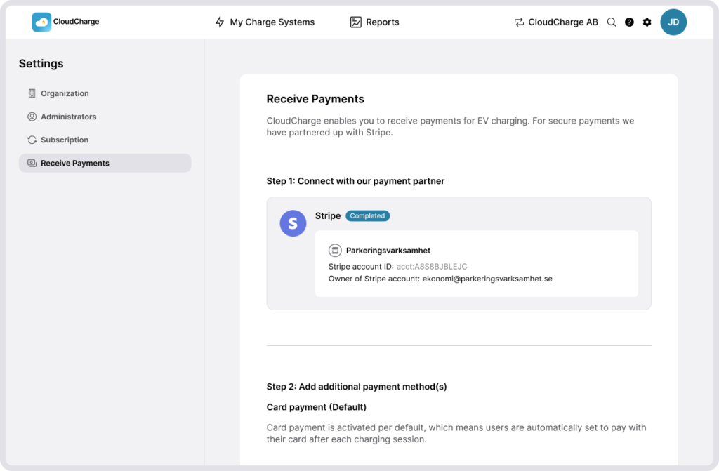 Invoicing Support How to enable invoicing for users - CloudCharge