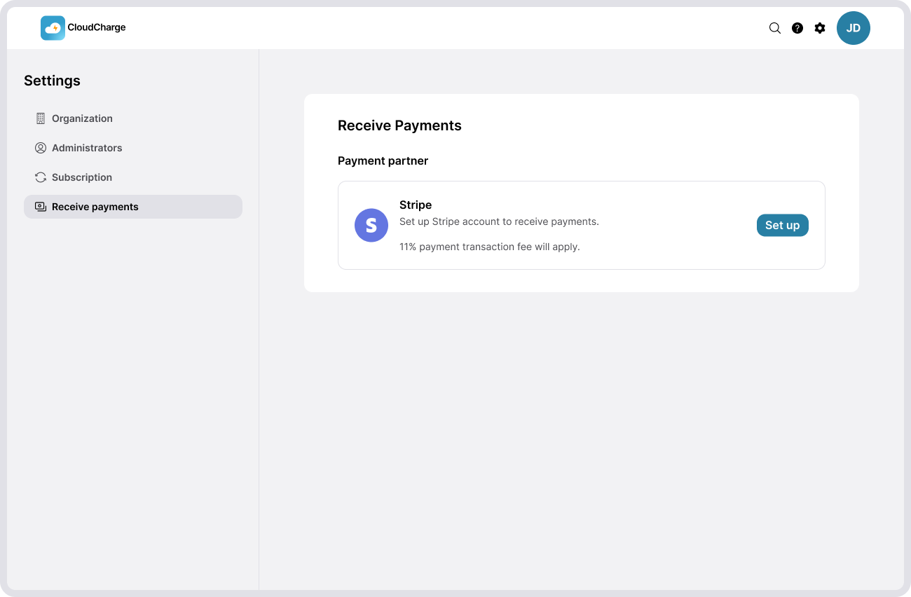 Create a Stripe Express Account - CloudCharge